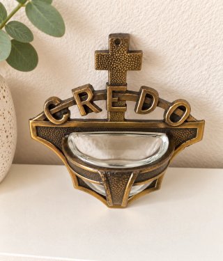 Pila Agua Bendita Vintage CREDO