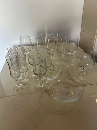 Decanter e Bicchieri in vetro