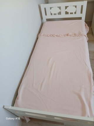 Cama infantil IKEA Kritter blanca 70x160