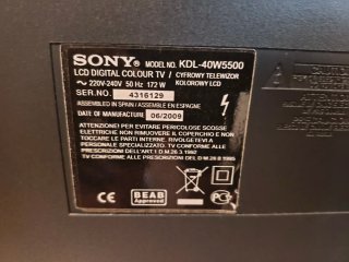 Televisión Sony Bravia 40