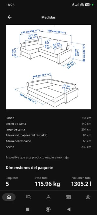 Sofá Cama Chelsong Friheten Ikea Griss