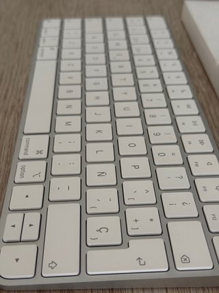 Apple Magic Keyboard QWERTY Plata/Blanco 2024