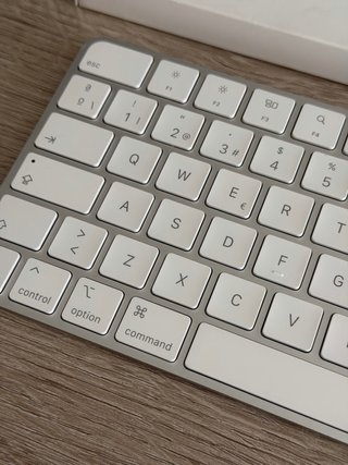 Apple Magic Keyboard QWERTY Plata/Blanco 2024