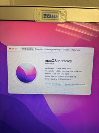 MacBook Air 13 i5 8GB 256GB SSD