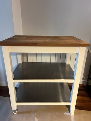 Isla de Cocina IKEA STENSTORP Madera y Acero