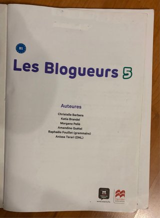 Les Blogueurs 5 B1 Livre ePk