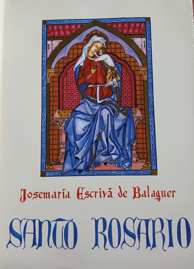 LIBROS SANTO ROSARIO Y SANTA MARIA REINA. ED. LUJO