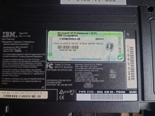 Portátil IBM ThinkPad R40