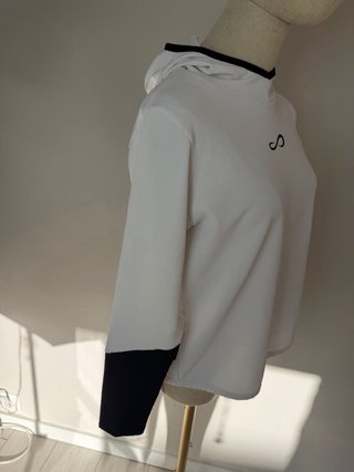 Sudadera Endless Blanca y Negra Talla l