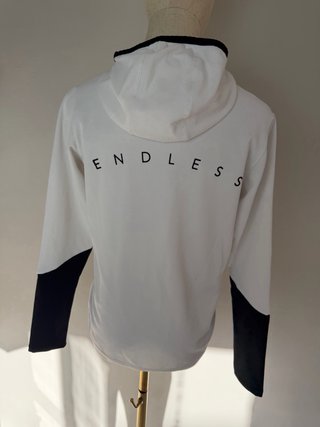Sudadera Endless Blanca y Negra Talla l