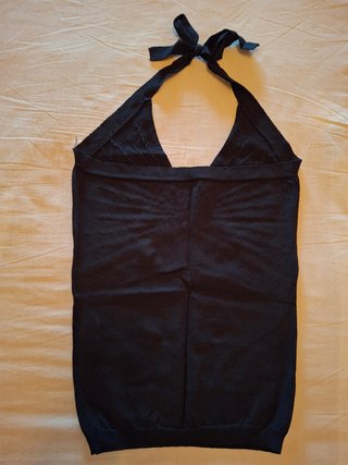 Top verano mujer Naf Naf. Talla XS. Negro.