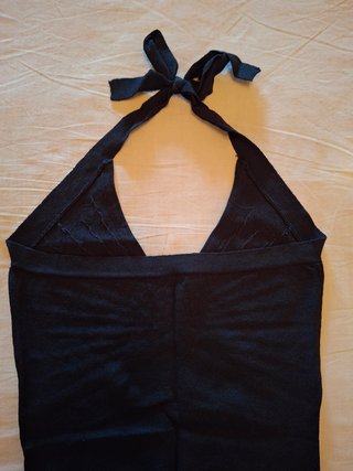 Top verano mujer Naf Naf. Talla XS. Negro.
