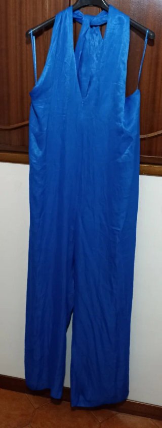 Tuta palazzo Zara blu taglia L
