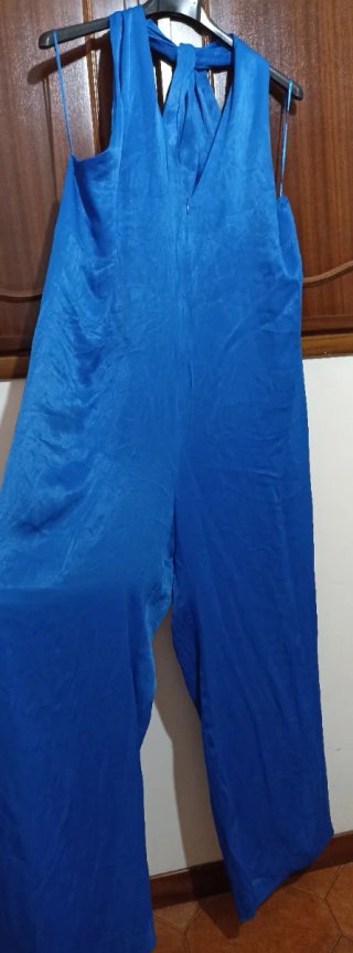 Tuta palazzo Zara blu taglia L