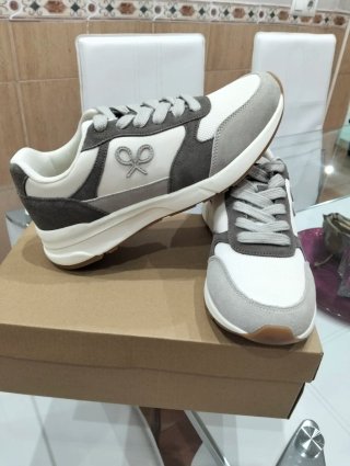 Zapatillas Silbon Hombre Talla 42 Gris/Blanco