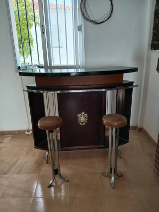 Mueble Bar Vintage Madera y Metal