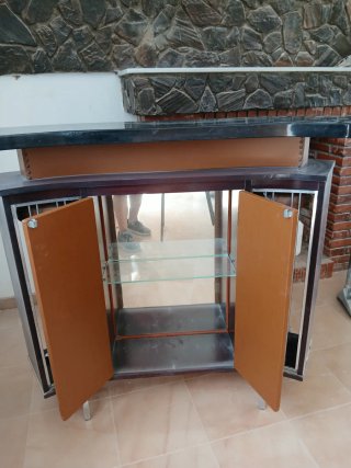 Mueble Bar Vintage Madera y Metal