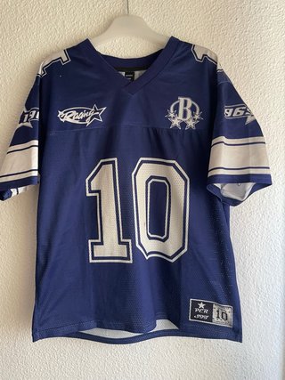 Camiseta Football Y2K ROMWE Talla XS Azul Nº 10