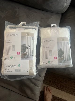 Cortinas Inspire Suzan Algodón Blancas