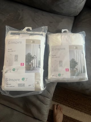 Cortinas Inspire Suzan Algodón Blancas