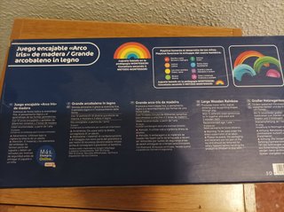 Arco Iris Madera Montessori 14 Piezas