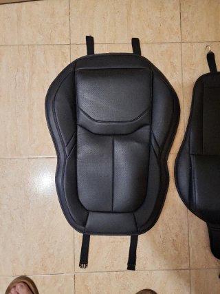Cojín y respaldo coche universal negro