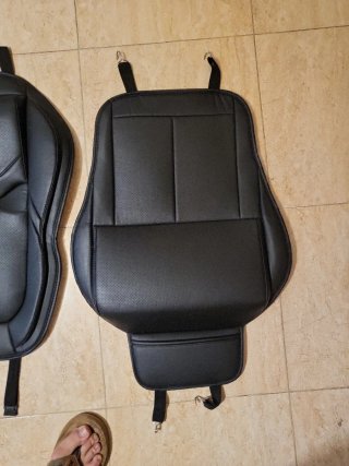 Cojín y respaldo coche universal negro
