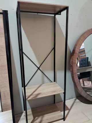 Estantería Metálica y Madera Moderna