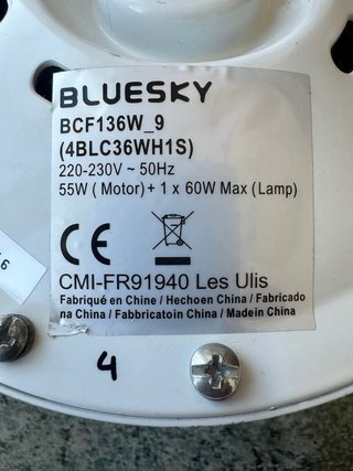 Motor ventilador de techo Bluesky BCF136W_9