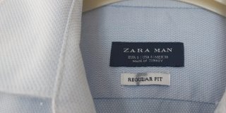 Camisa Zara Hombre Azul claro Talla S perfecto esd