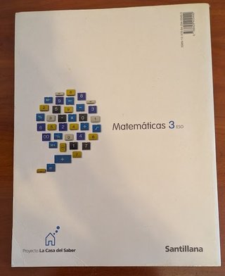 MATEMATICAS 3 ESO LA CASA DEL SABER SANTILLANA