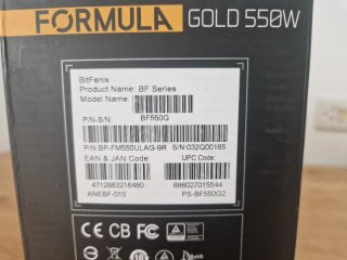 Fuente Alimentación BitFenix Formula 550W Gold