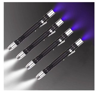 4 pz Torcia UV LED penna Ultravioletti Luce IPX4