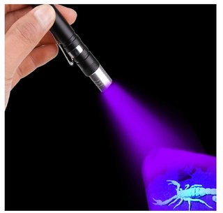 4 pz Torcia UV LED penna Ultravioletti Luce IPX4