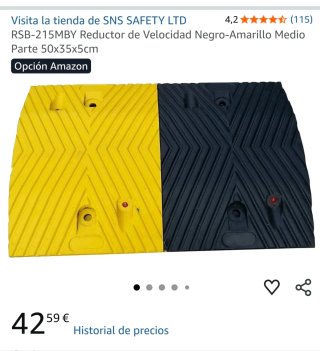 2 Badenes reductores de velocidad