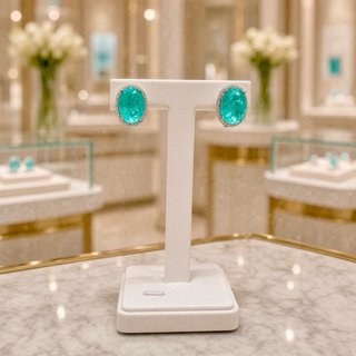 Pendientes Exclusivos de Turmalina Paraiba