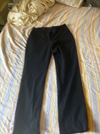 Pantalones negros textil-r talla 38