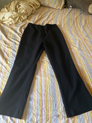 Pantalones negros textil-r talla 38