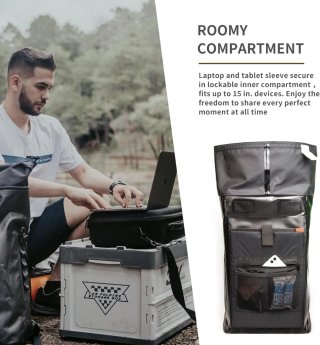 Mochila estanca Unigear 35L Negra