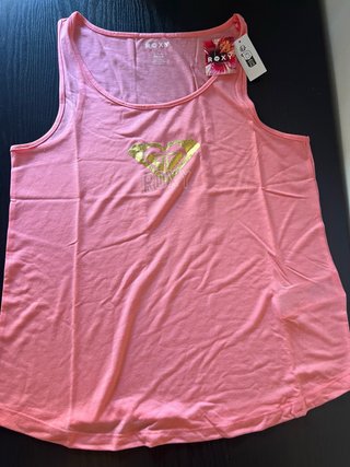 Camiseta Tirantes Roxy Logo Dorado Talla L