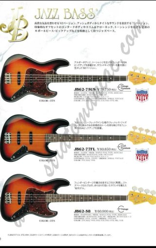 Fender Jazz Bass JB62 lake placid blue