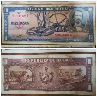 Billetes Cubanos 1949-1960