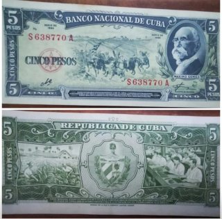 Billetes Cubanos 1949-1960