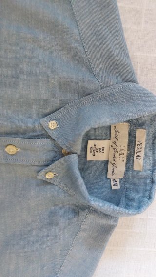 Camisa caballero Azul Talla M, perfecto estado
