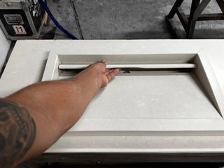 Lavabo de piedra flotante para baño