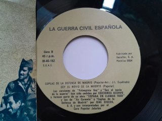 Vinilo Canciones Guerra Civil Española
