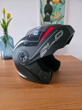 Casco modular BLD abatible rojo-negro