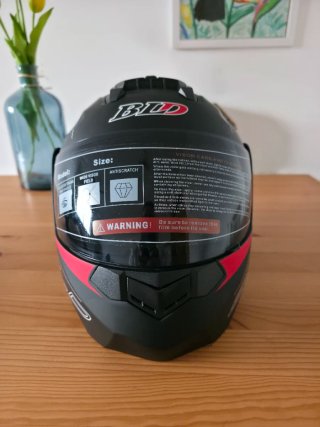 Casco modular BLD abatible rojo-negro
