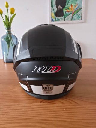 Casco modular BLD abatible rojo-negro