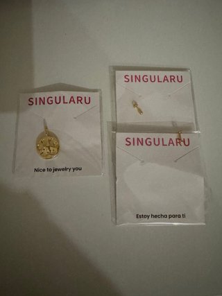 Colgante Huella Baño Oro Singularu